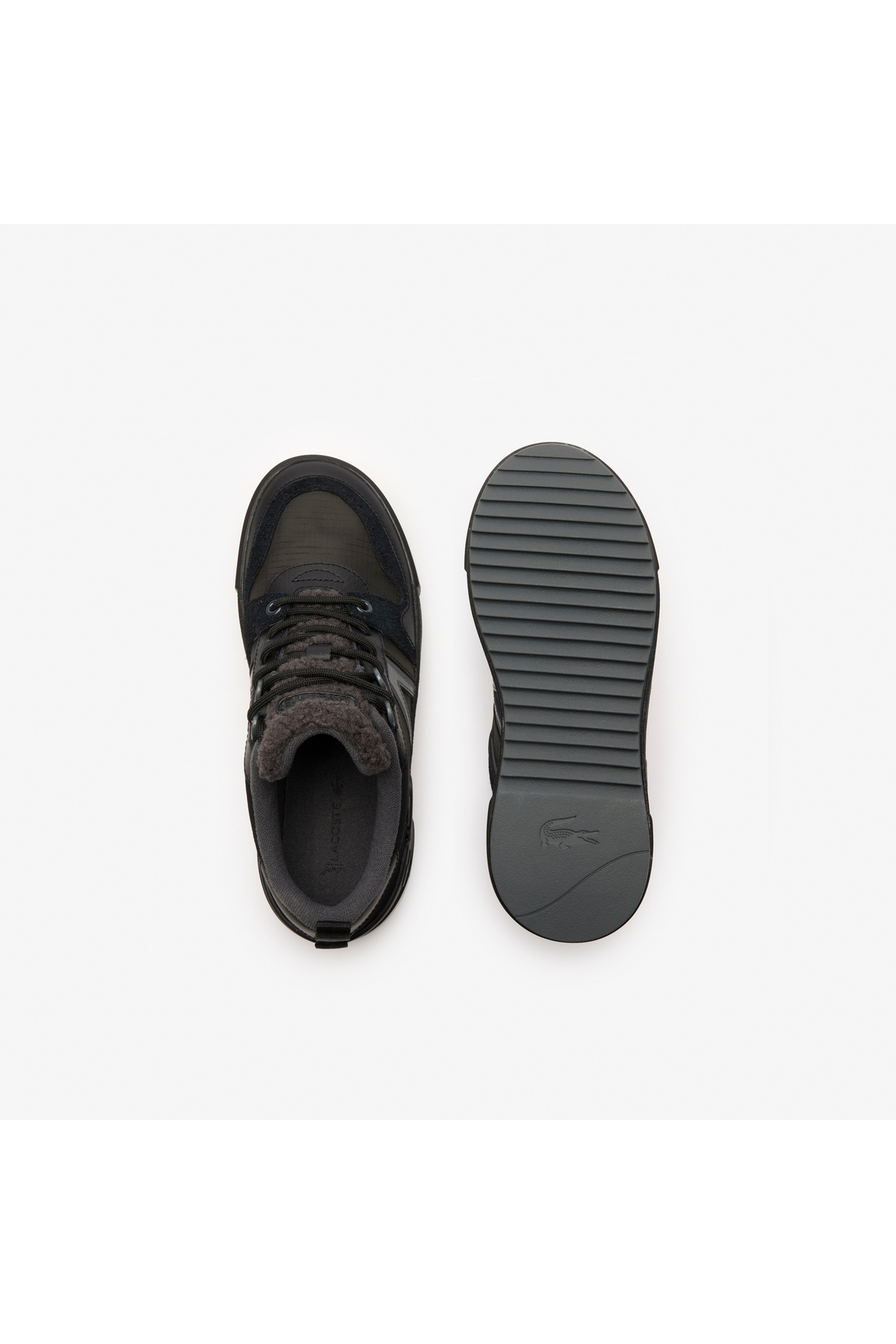 Lacoste L002 Winter Mid Kadın Siyah Bot görsel 4