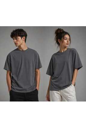 GHAND Oversize Basic Tişört Unisex %100 Pamuk Premium Kalite