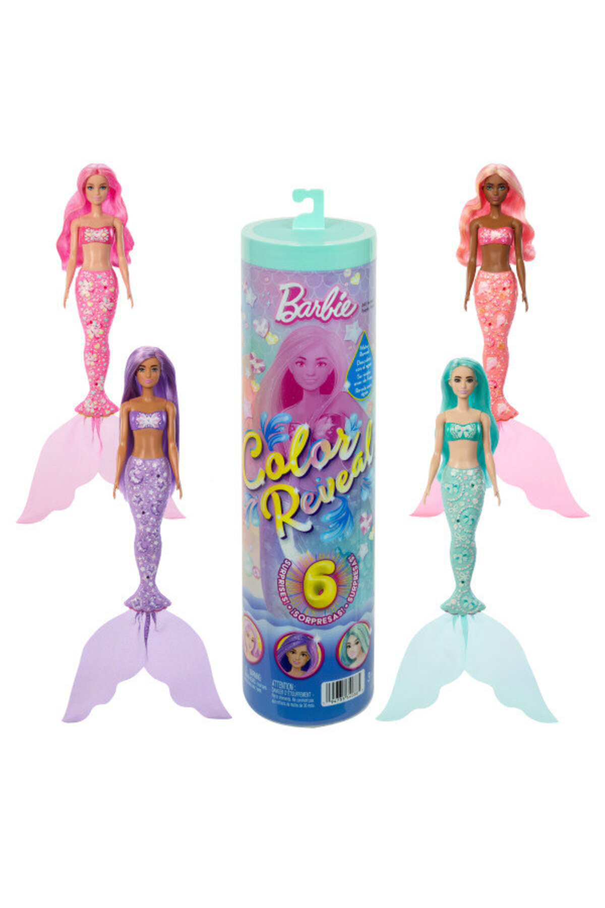 Barbie Color Reveal Renk Değiştiren Bebek Serisi Sürpriz Paket