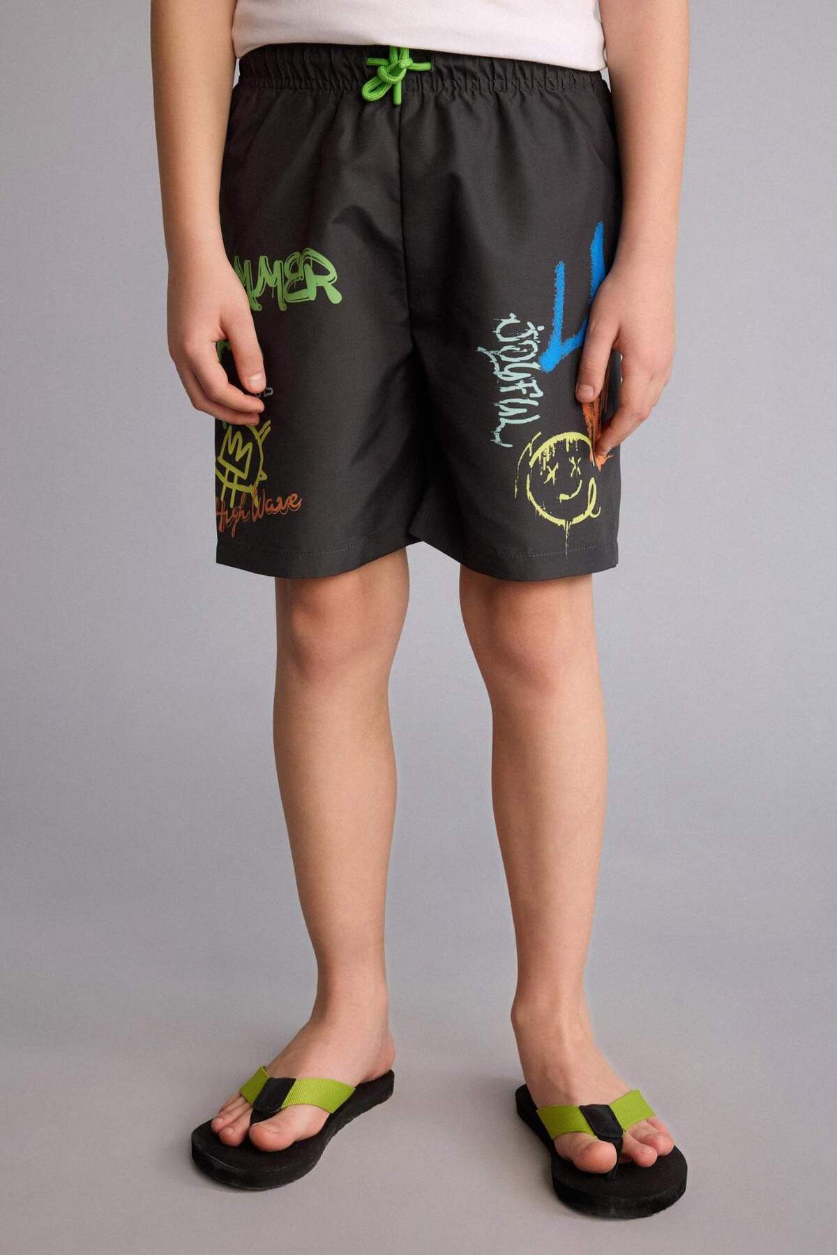 Defacto Printed Swim Shorts for Boys H1826A826Hs