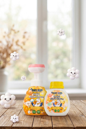 Baby İcon Doğal Çocuk Köpük El Sabunu 350 ml – Muz Kokulu Vegan Parabensiz Kö...