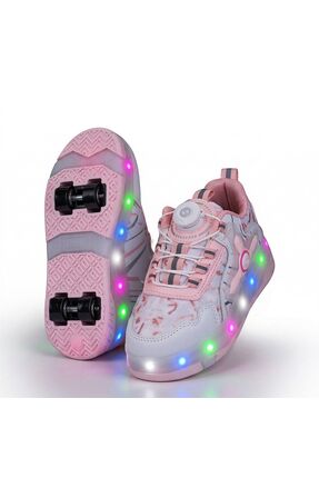 N'drops Ortopedik Kız Çocuk Işıklı Tekerlekli Sneaker