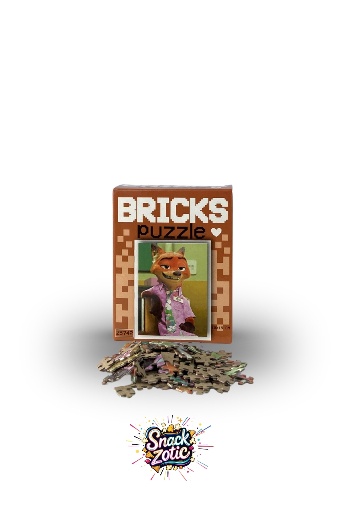 Bricks Snackzotic Zootopia Nick Wilde Temalı Mini Puzzle - 100