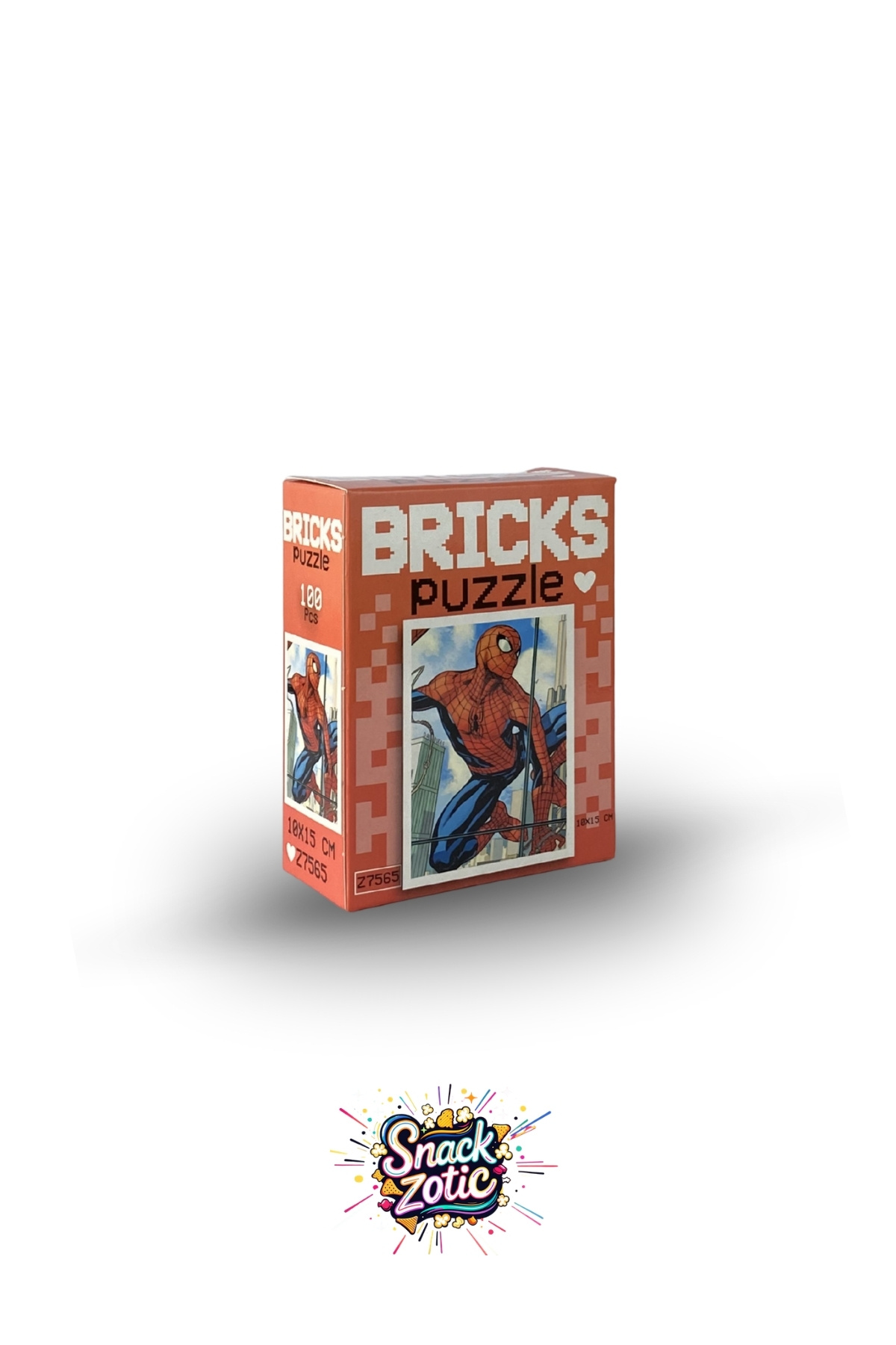Bricks Snackzotic Marvel Spider-Man Temalı Mini Puzzle - Örümcek