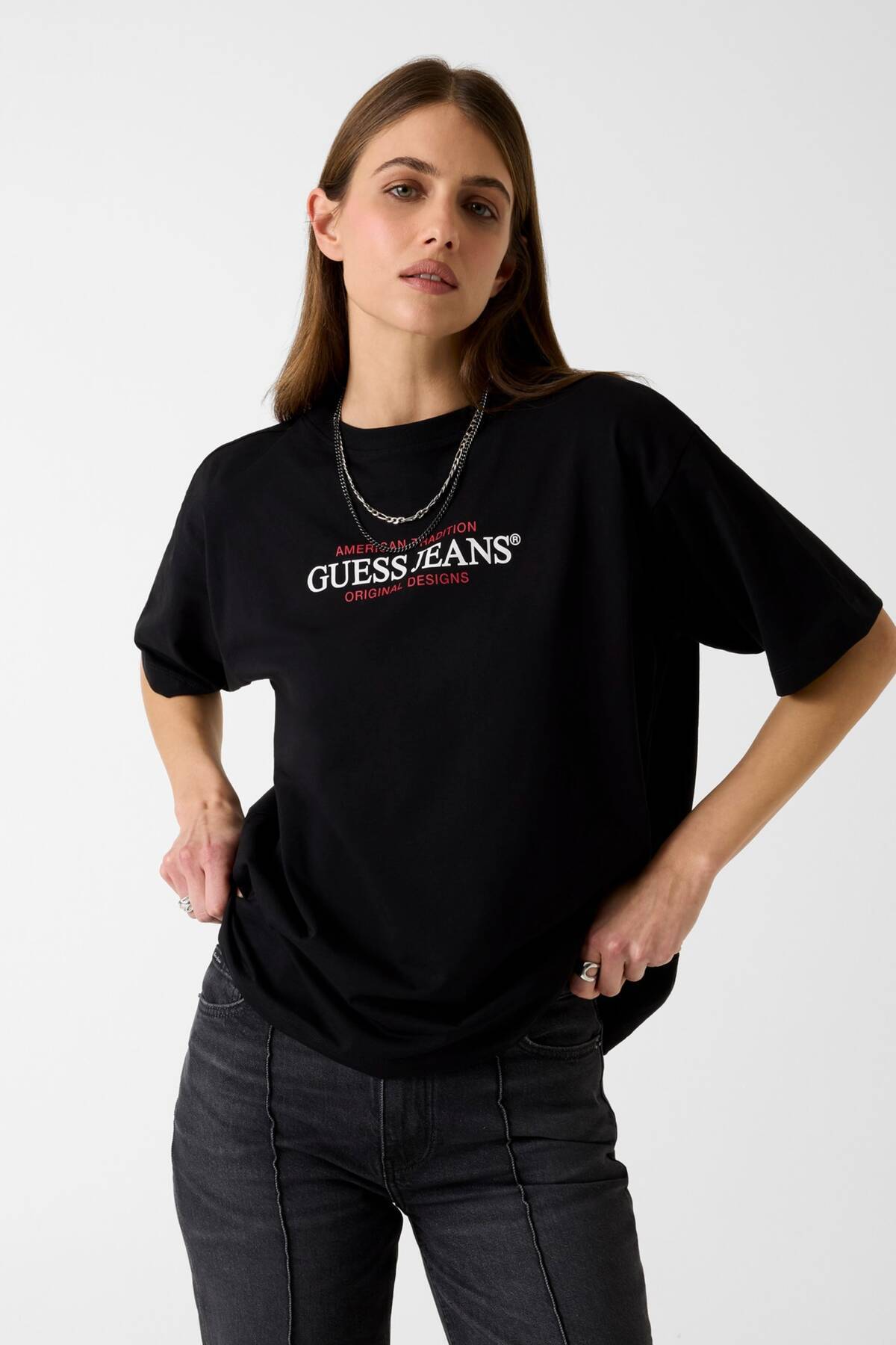 تیشرتزنانهGuessمشکی تیشرتزنانهGuessمشکی