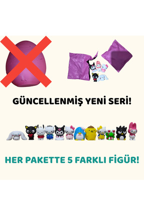 3D ORE Hello Kitty ve Arkadaşları Serisi - 5'li Sürpriz Figür Paketi