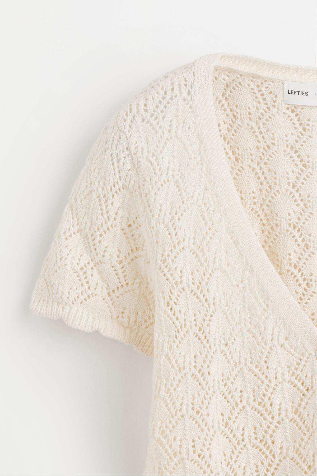 LEFTIES  Ajurlu peplum top - Görsel 7