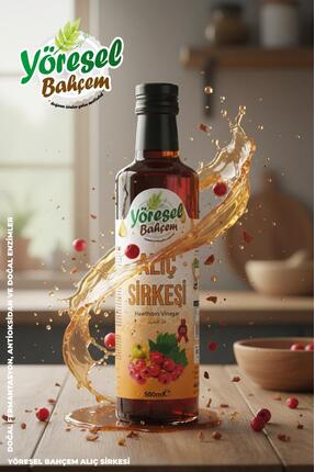 Yöresel Bahçem Alıç Sirkesi Doğal Fermantasyon (500ML)