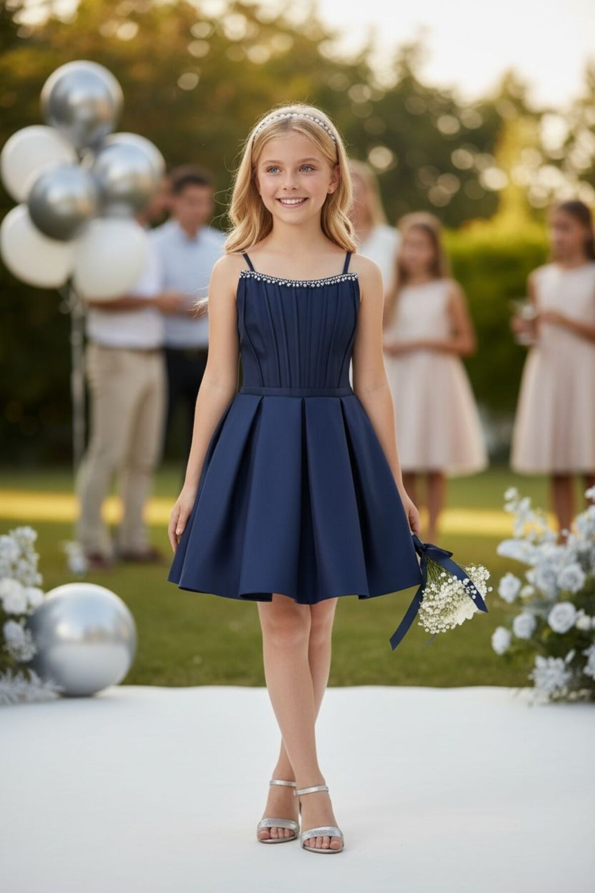 Lidya Kids KIZ ÇOCUK MEZUNİYET ELBİSESİ