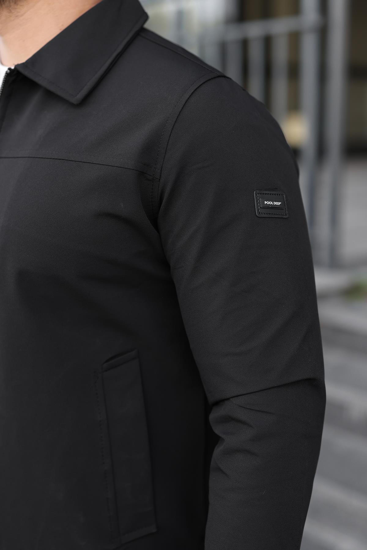 ByTrend Yakalı Fermuarlı Mevsimlik Mont PLDP 3033_60390-1 görsel 5