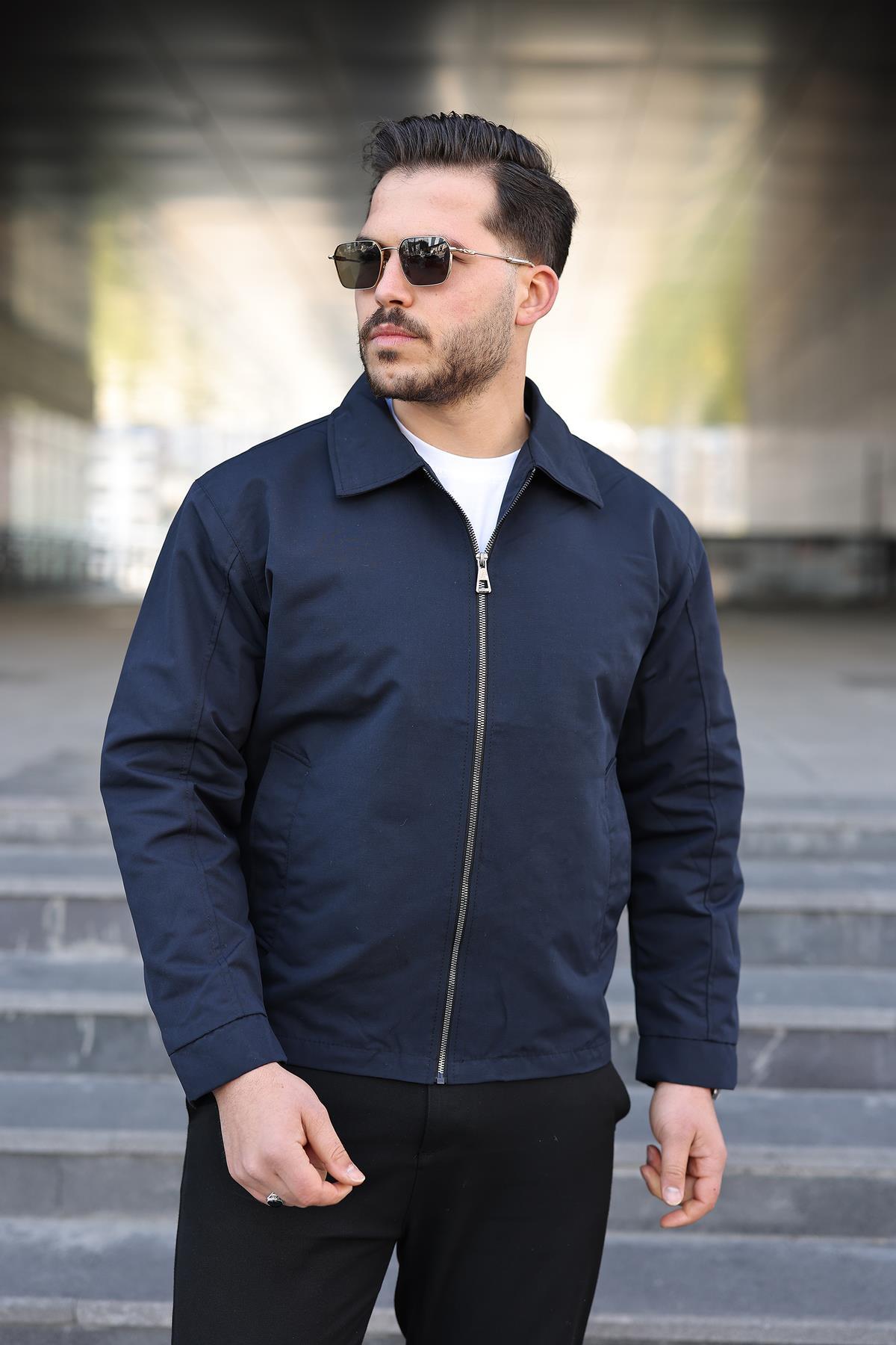 Suya Dayanaklı Yakalı Oversize Mevsimlik Mont PLDP 3002_60393-1 — رنگارنگ — تصویر 4 از 6