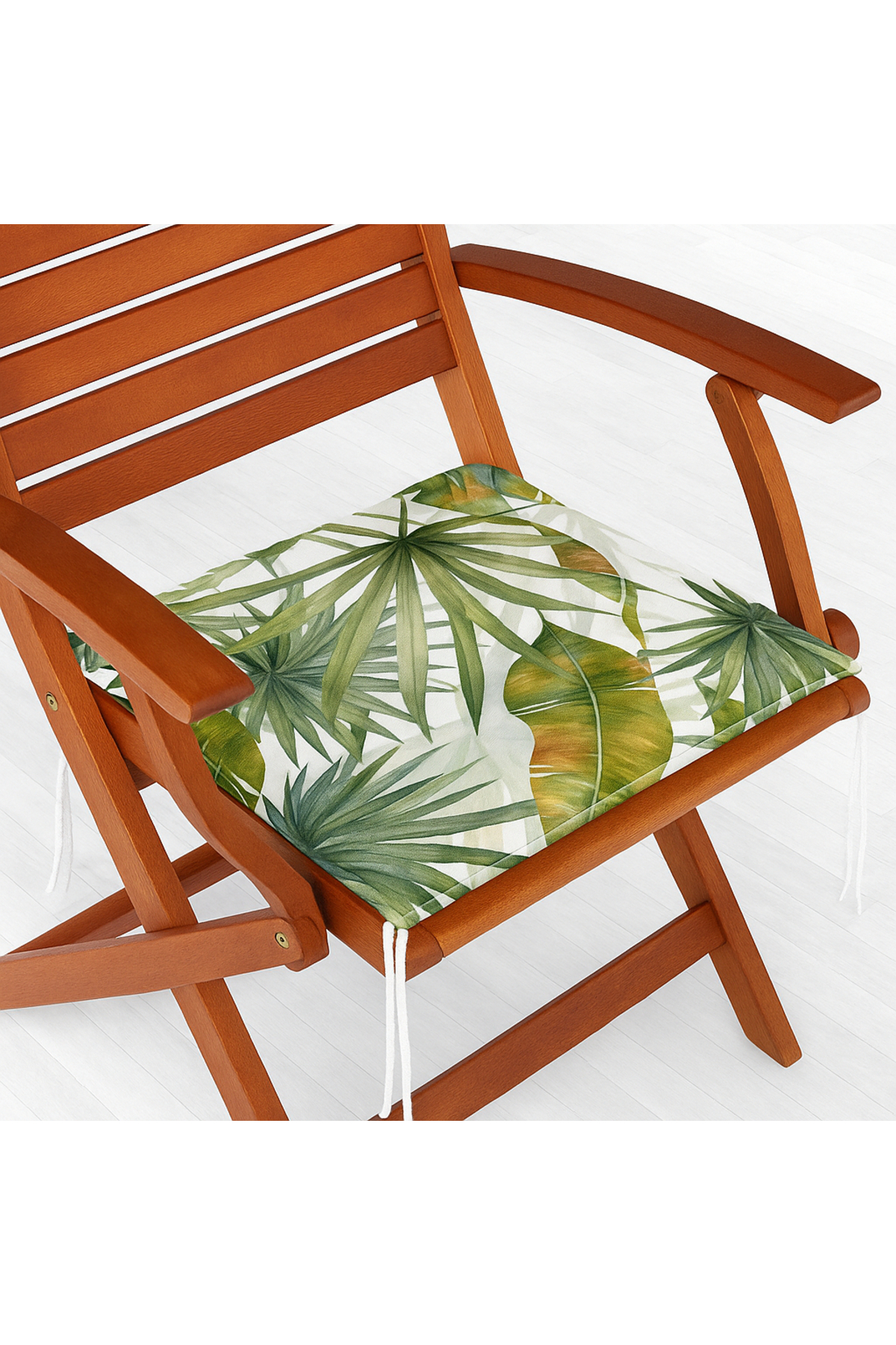 2Pcs Digital Printing Double Sided Sponge Zippered Balcony Kitchen Garden Chair Cushion