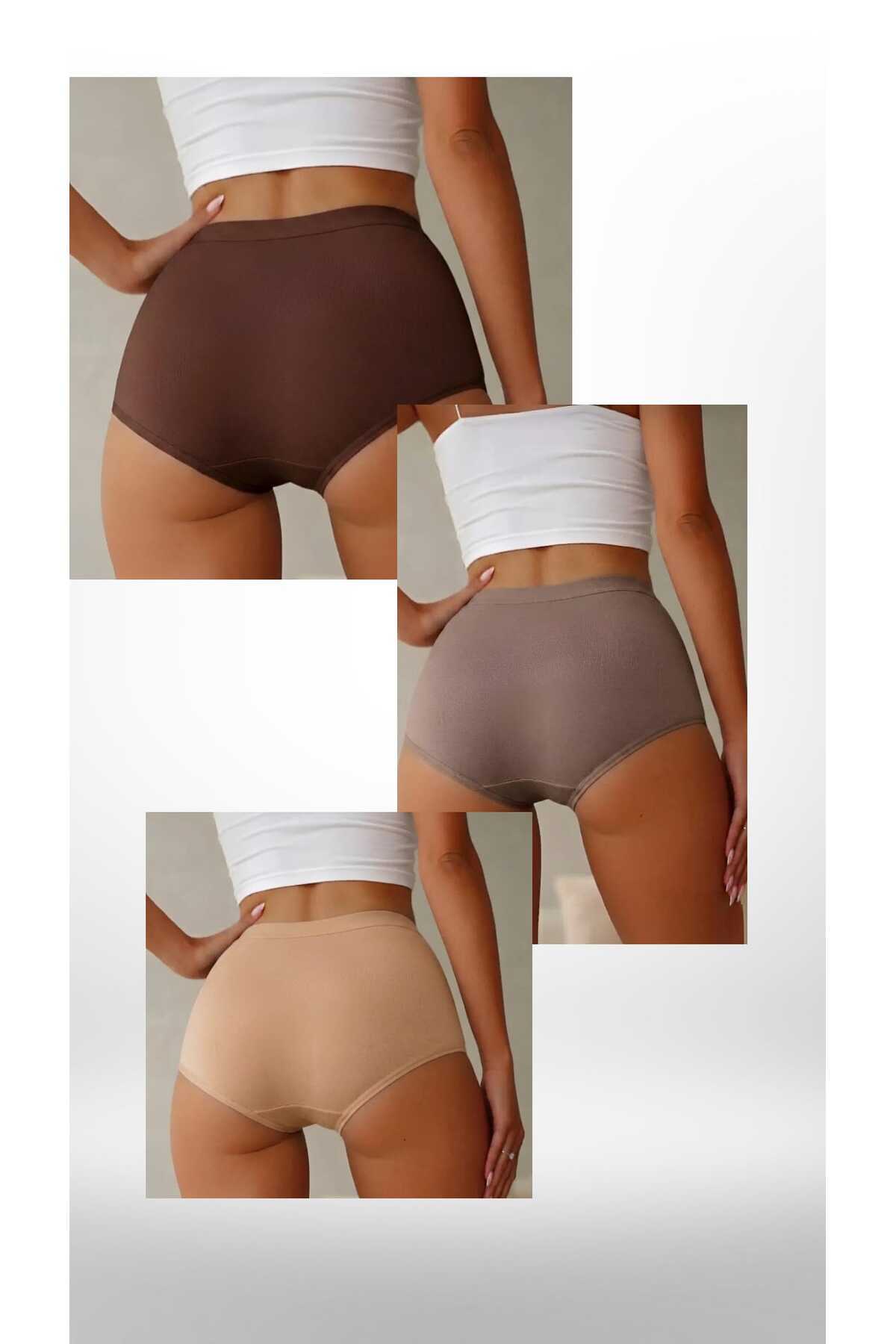 Berrak Qulothes 3 Lü Toparlayıcı Özel Kalıp Yüksek Bel Mikro Kadın Külot görsel 2
