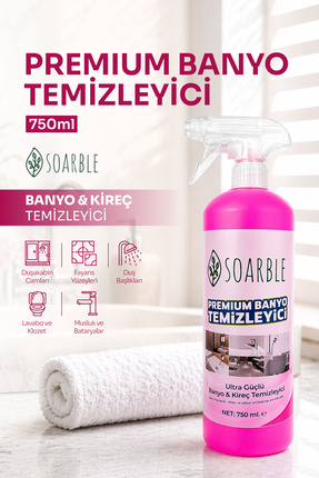 SOARBLE Kireç Çözücü Banyo Temizleyici 750 ml