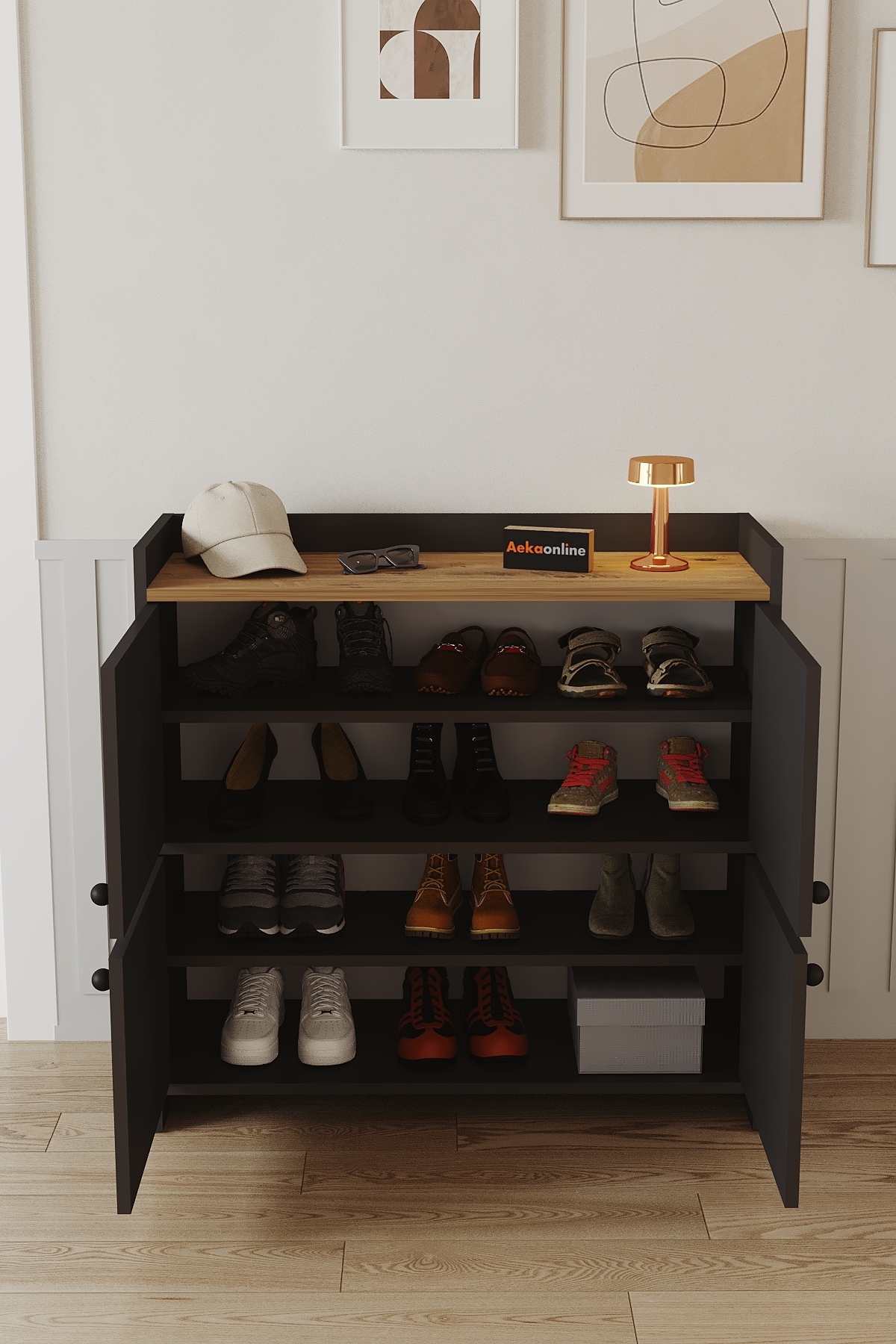 90 cm Siyah Ayakkabılık Modelleri, Fiyatları - Trendyol