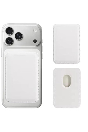 CaseHub iPhone 17-16-15-14-13-12 Telefon Kılıf Arkası Magsafe Kartlık Deri Cü...
