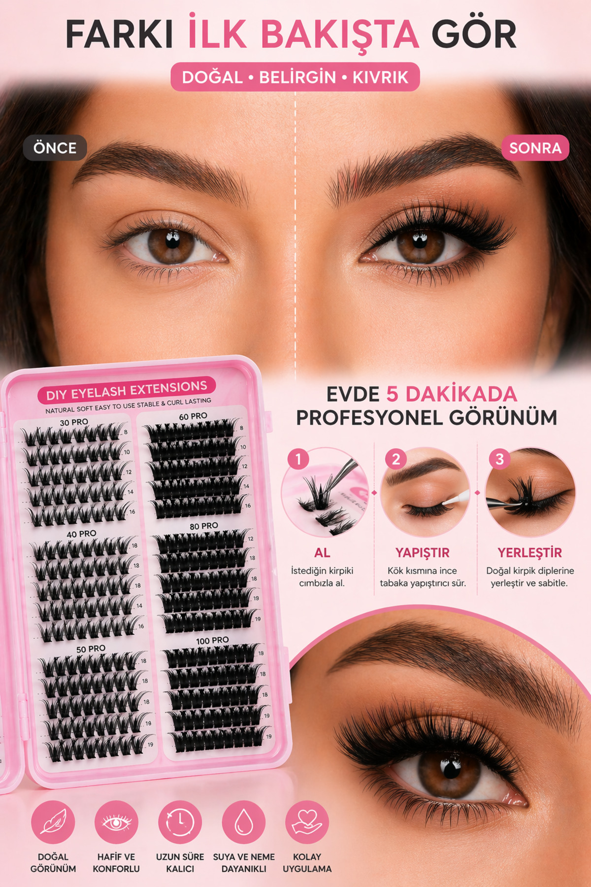 کیت مژه حرفه ای Root D Curl Lifting Effect 540 | دست ساز مخصوص، نرم و بدون سوزش، شامل تمام لوازم جانبی - مجموعه کامل مژه مصنوعی — FRNCHSK-PRO540 — تصویر 3 از 7