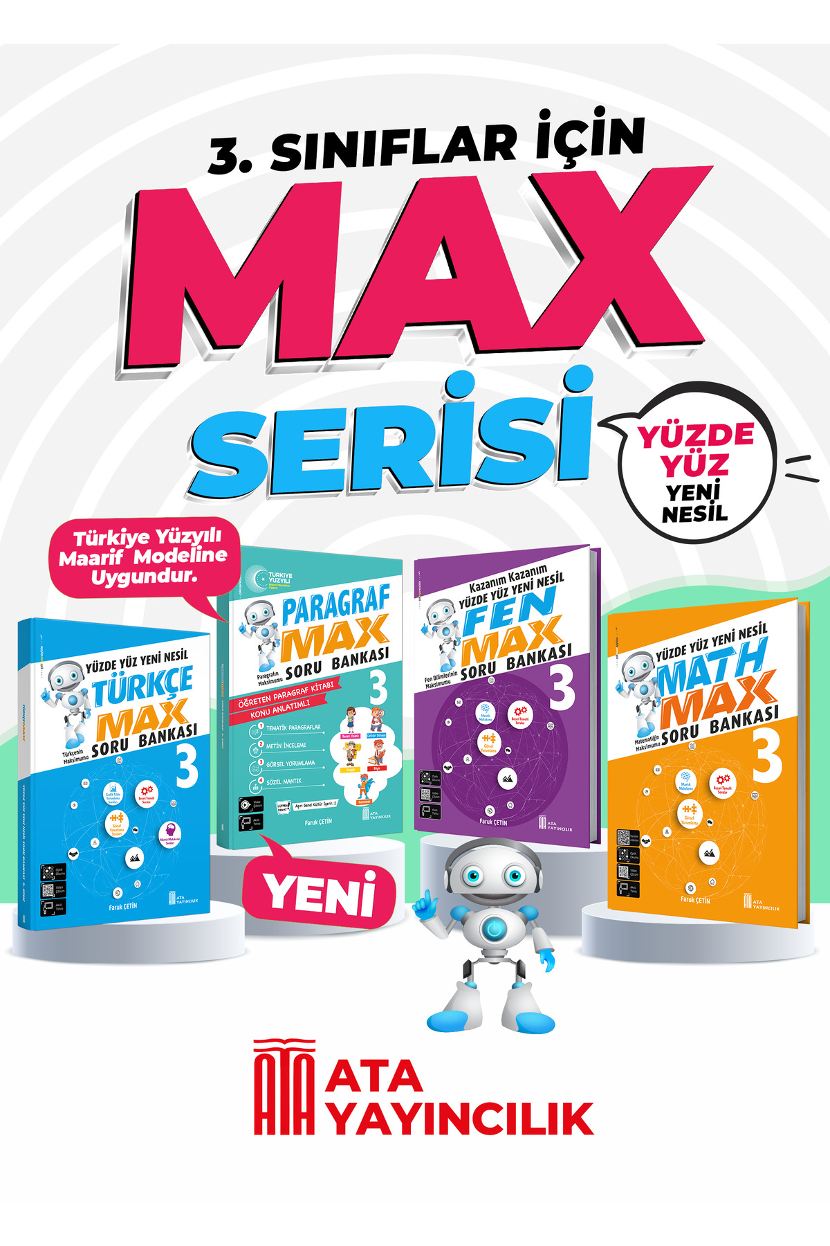 Ata Yayıncılık ATA YAYINLARI 3 SINIF MAX SERİSİ 4 LÜ SET - Fiyatı