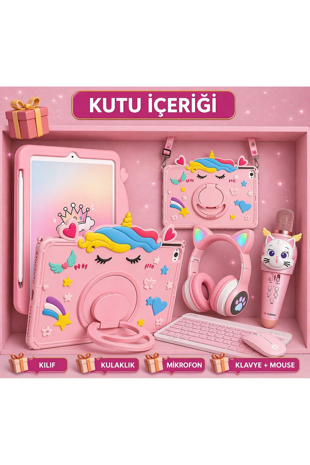 Samsung Galaxy Tab A11 128Gb 8GB-8.7'' Android Tablet +Askılı kılıf+Karaoke mikrofon+kulaklık