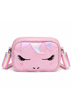 ICONE BAG Unicorn Nakışlı Kız Çocuk Çantası, Çocuk Omuz Çantası, Unicorn Çanta