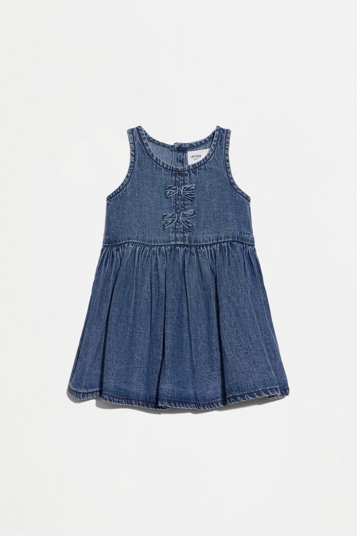 LEFTIES Fiyonklu denim elbise