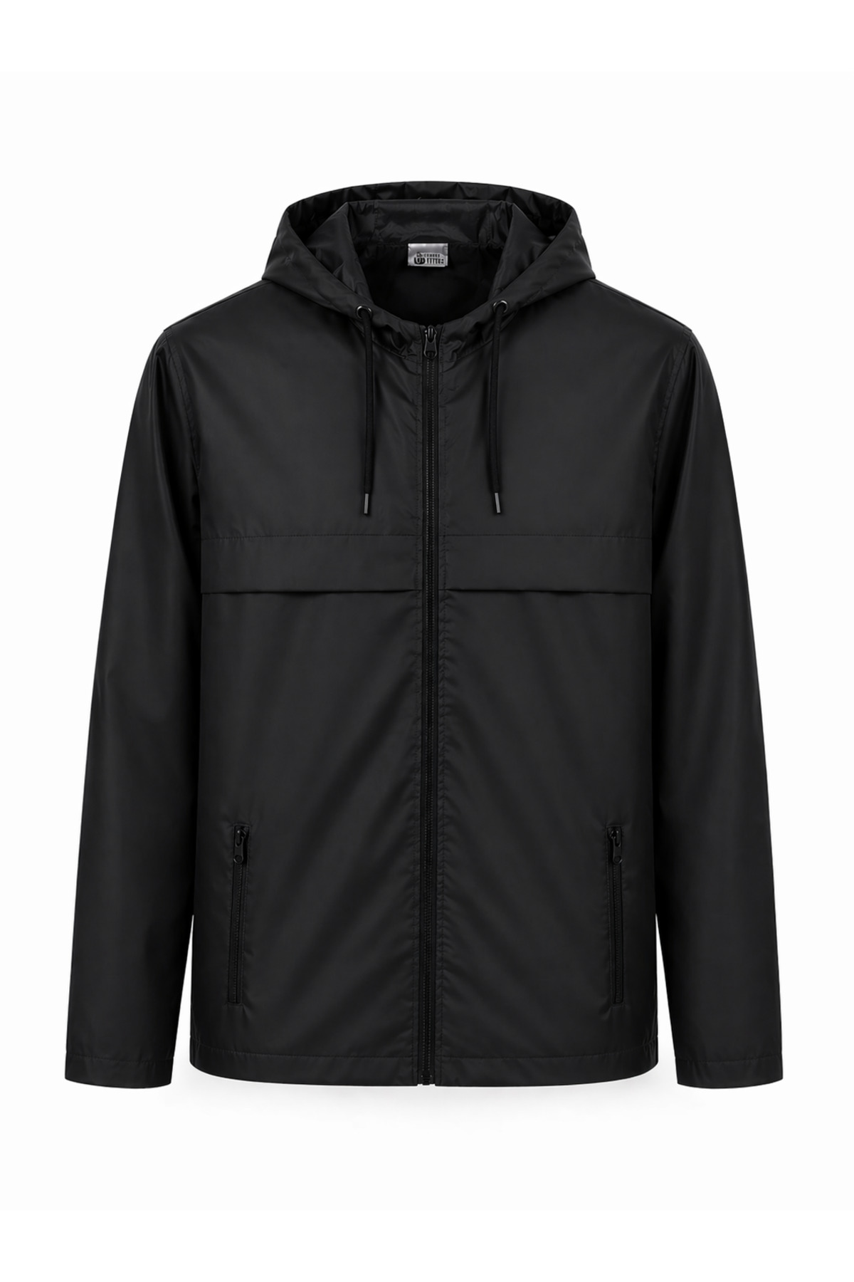 Sınwear Erkek Siyah Kapüşonlu Su Geçirmez Hafif Mont, Günlük & Spor Şık Rüzgarlık görsel 7