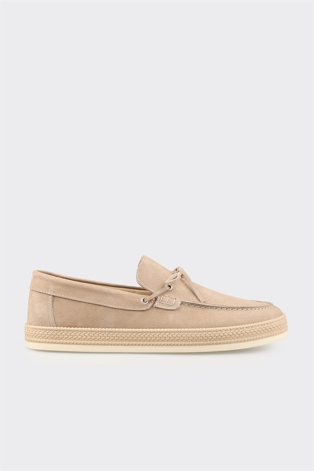 Elle Shoes Bej Deri Erkek Günlük Ayakkabı