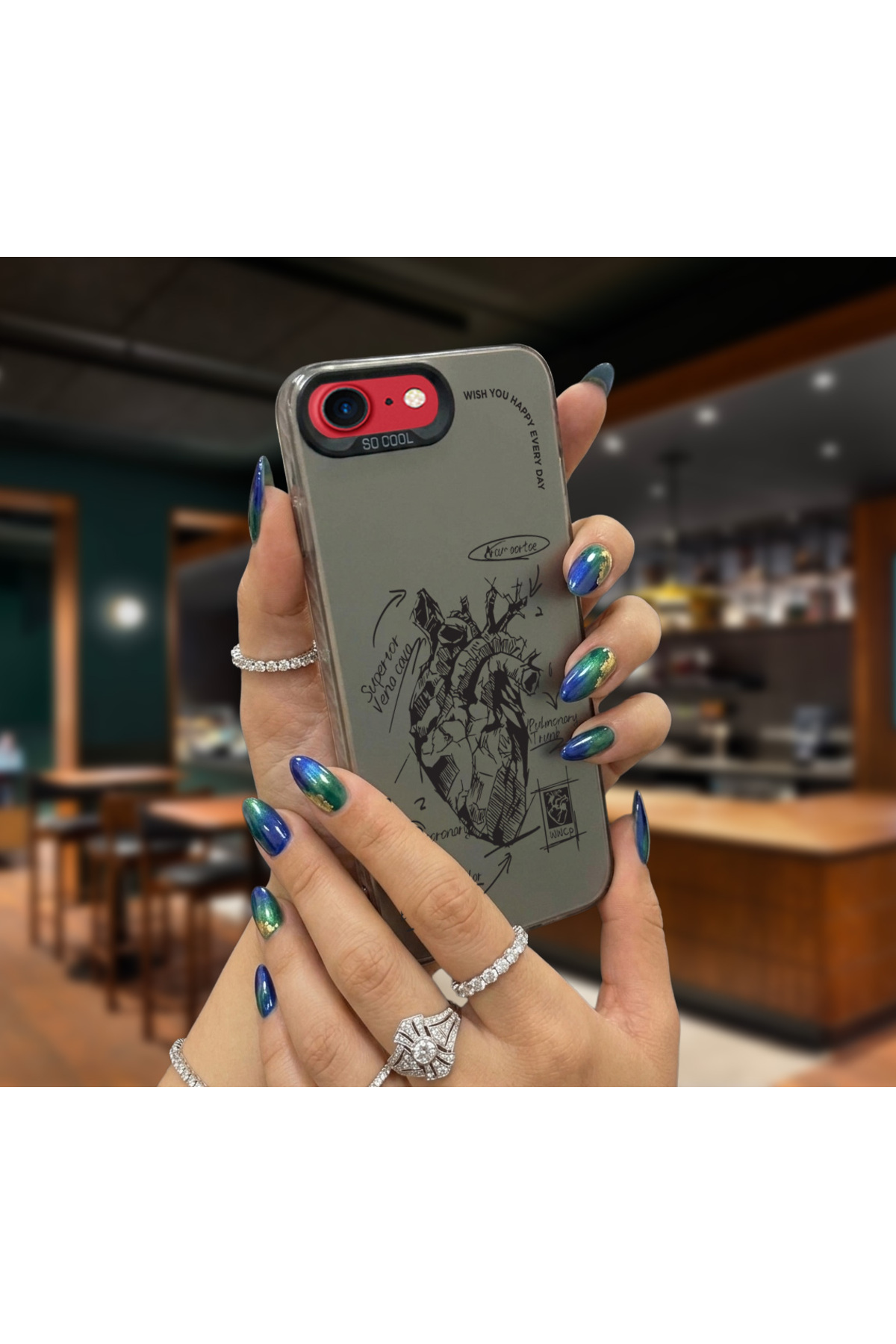 iPhone8 64GM kenji7 Caseji İphone 7-8-SE2020 Uyumlu Kaplanlar Baskı Desen Darbe Emici