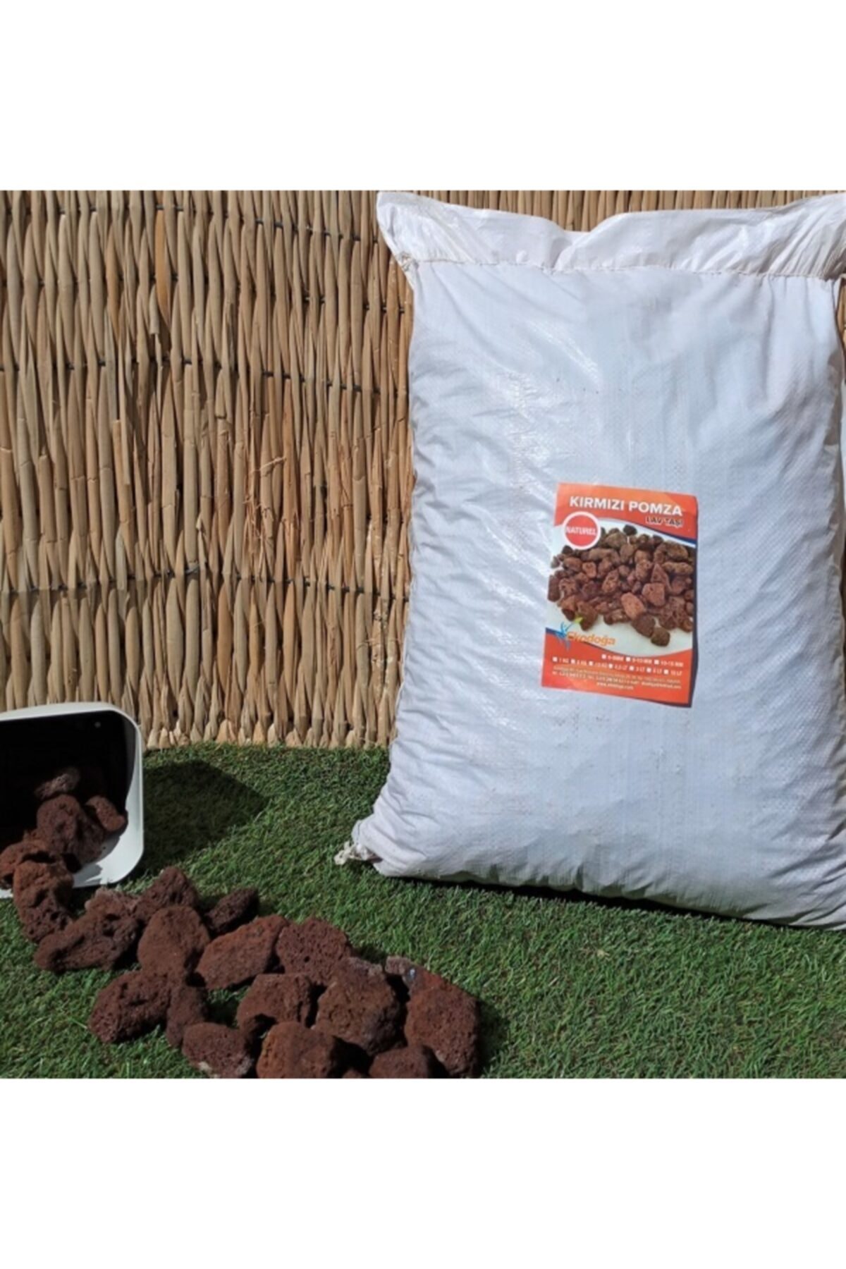 Mangal Taşı 20 Kg 5-10 Cm Iri Mangal Taşı Mangal Pomzası Iri Kırmızı Pomza Ponza Taşı Lav Taşı 4