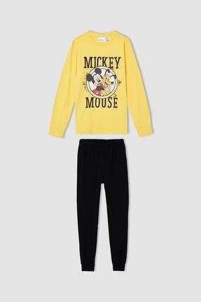 Erkek Çocuk Mickey Mouse Uzun Kollu Pijama Takım W2831A621WN
