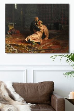 Ilya Repin - Korkunç Ivan Oğlunu Öldürüyor Kanvas Tablo DB-C0440