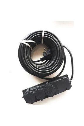 YEŞİM 30 Metre Üçlü Kauçuk Uzatma Seyyar Kablo 3x1.5 Tam Kesit Kaliteli Kablo