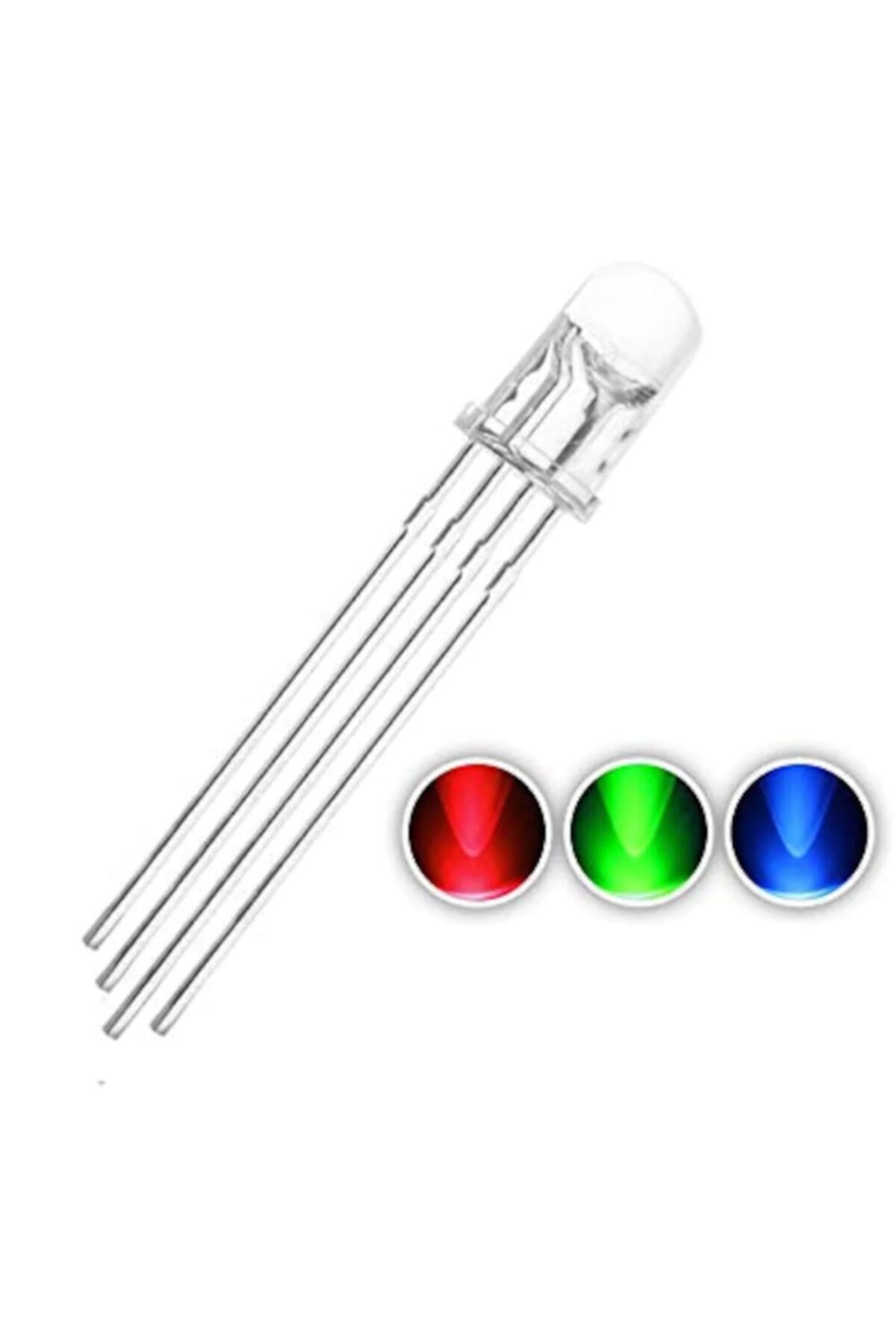 Alkatronik 5mm Rgb Led Ortak Anot 4 Pin Multicolor Diyot Işık Lamba Light F...