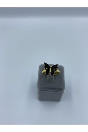 Siyah Kelebek Gold Yüzük Sy006
