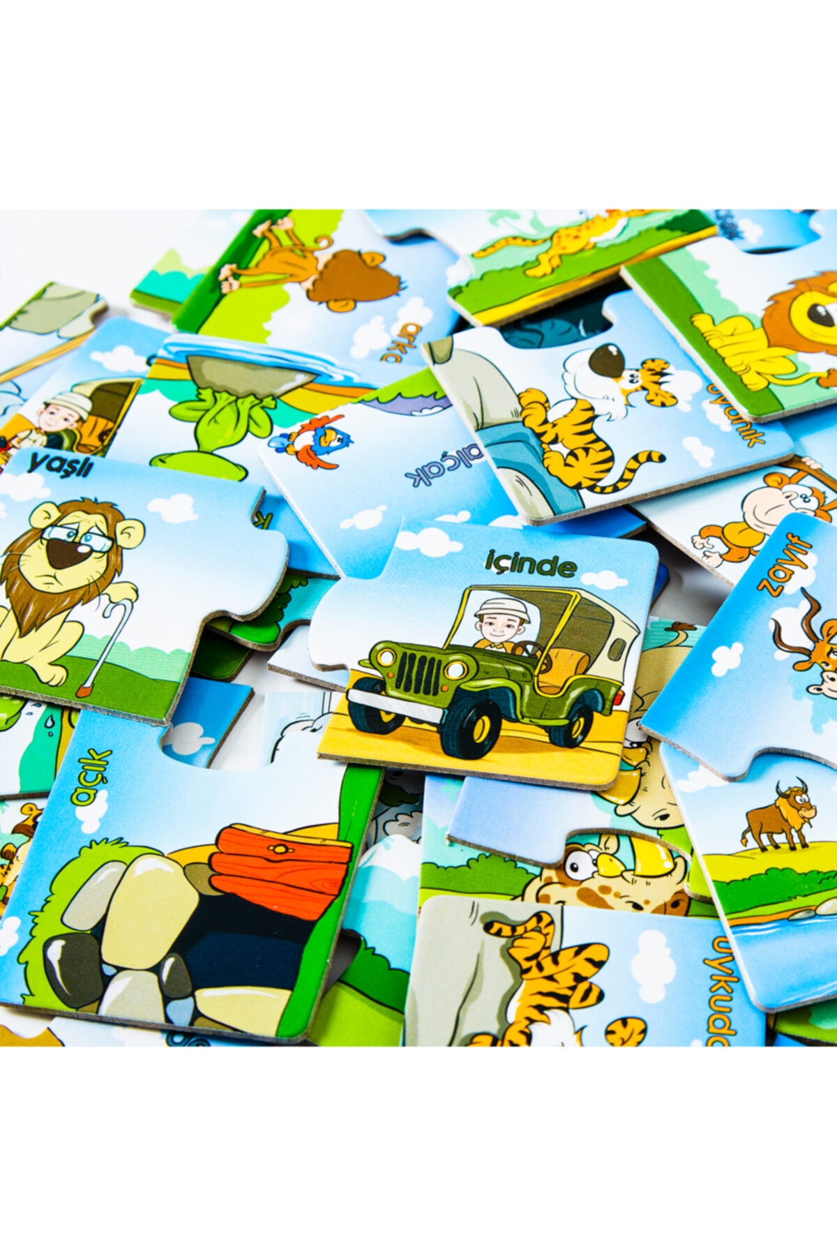 minİQ toys Sebzeler Ve Meyveler - Zıtlıklarla Safari 2'li Set Eğitici-öğretici Yapboz fotoğrafı 5 (önizleme)