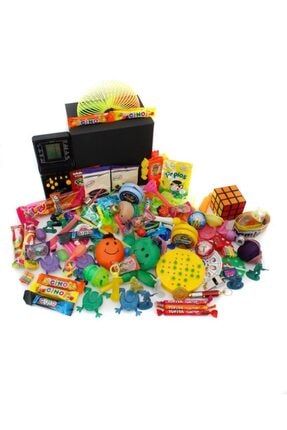 Nostaljik Özel Gıda Ve Oyuncak Kutusu Siyah Tetrisli NL00002