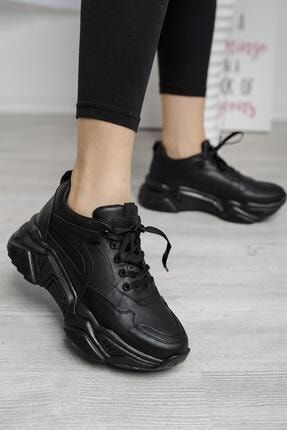 Siyah - Florin Vicky Ultra Taban Kadın Sneaker Florinvickyultrkalın