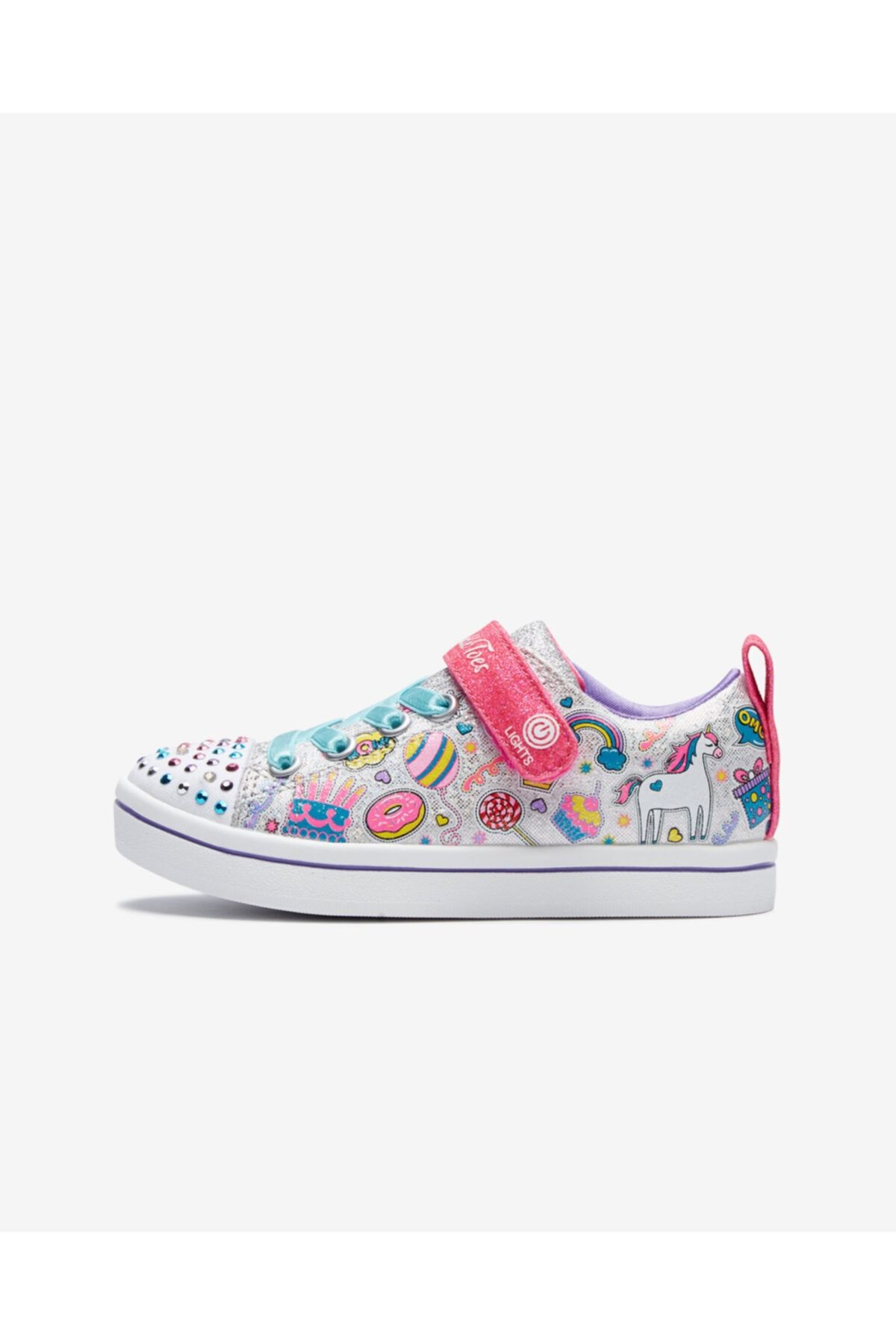 کفش ورزشی اسکیچرز دخترانه بچگانه کتانی UNİCORN PARTY طرح پونی  Skechers