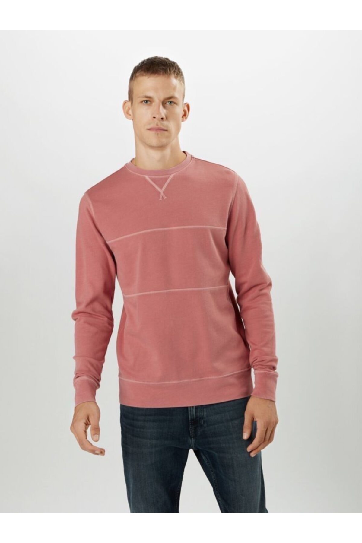 تامی هیلفیگر ژاکت یقه گرد راحتی مردانه از جنس پنبه ارگانیک