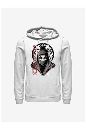 Marvel Shang-chi And The Legend Of The Ten Rings Death Dealer Beyaz Hoodie Model 24 06503