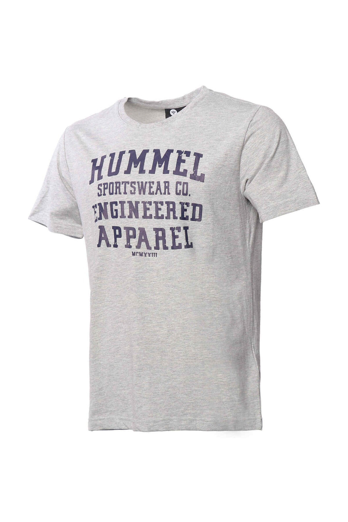 تی شرت آستین کوتاه ورزشی مردانه خاکستری هومل Hummel (برند دانمارک)