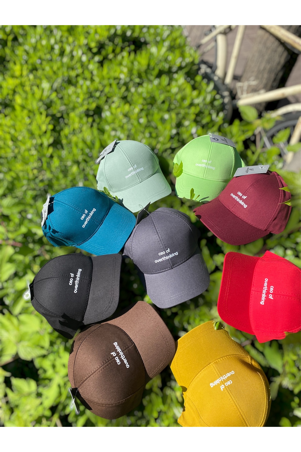 sf collection Unisex Ceo Of Overthinking Baskılı Spor Şapka, Ayarlanabilir Pamuklu Cap Günlük Kombin Şapkası görsel 7