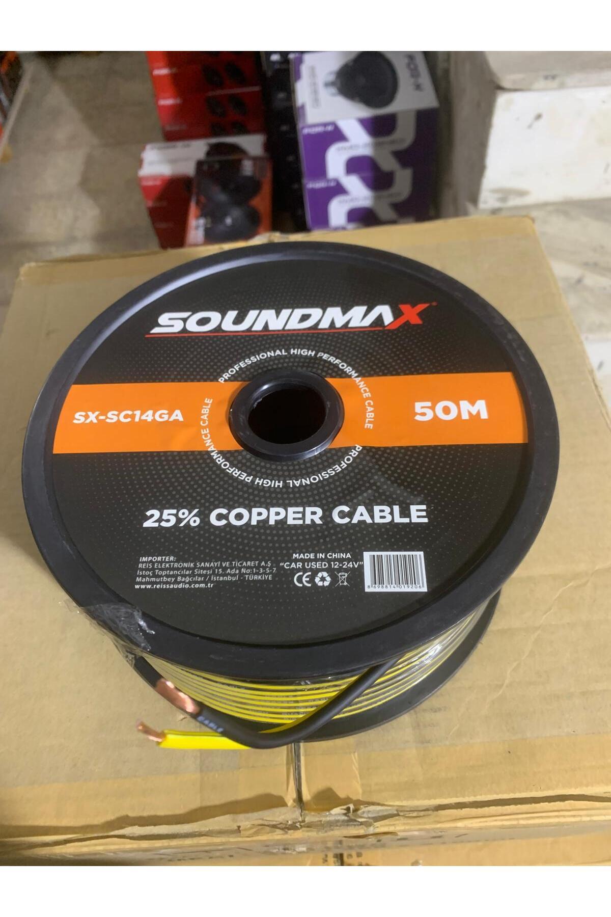 Soundmax Deniz Sound Garage 14 ga Subwoofer ve Hoparlör kablosu SX