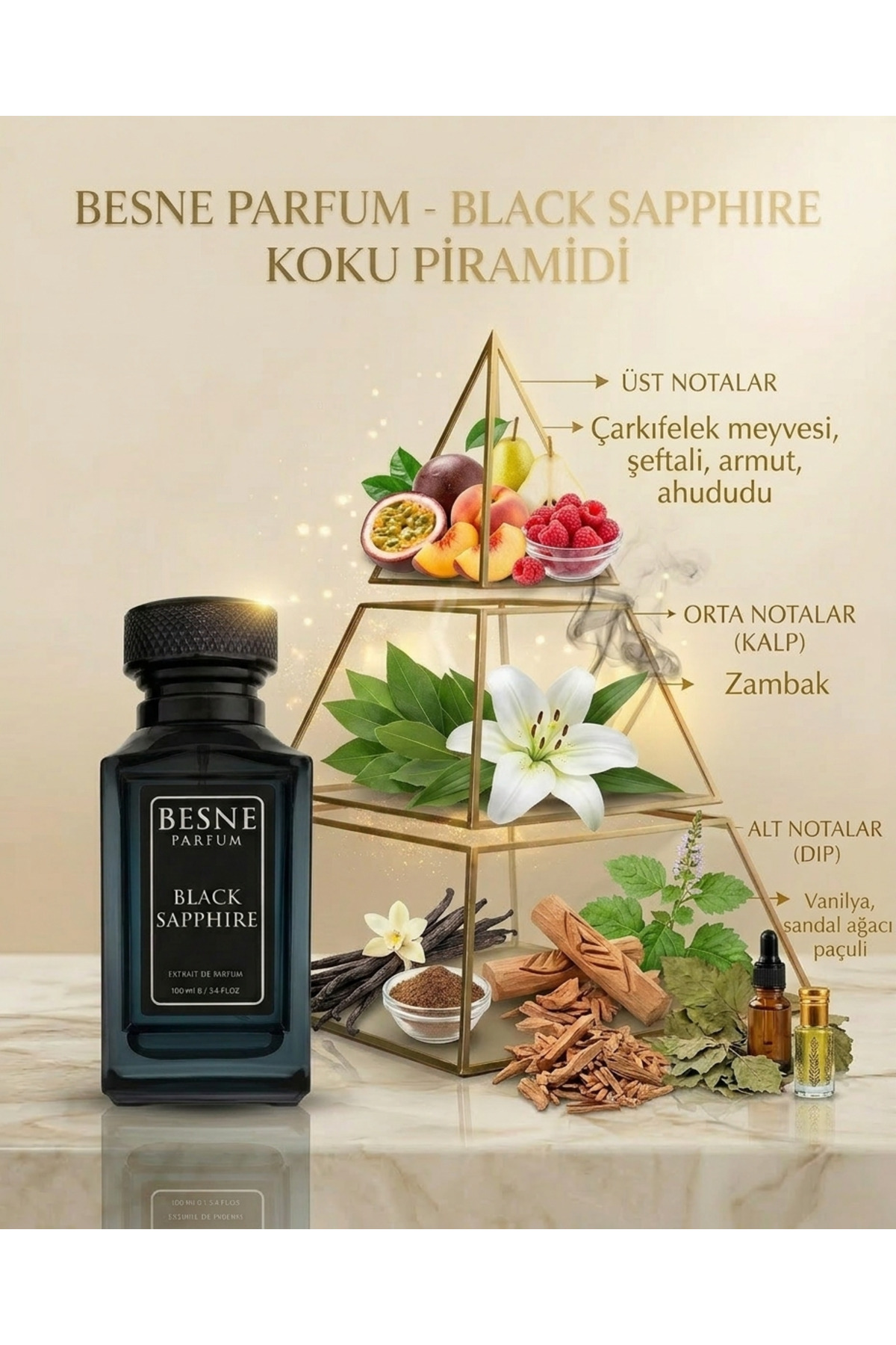 Besne parfüm Black sapphire - narkotık -afrodızyak effect — kddm — تصویر 4 از 8