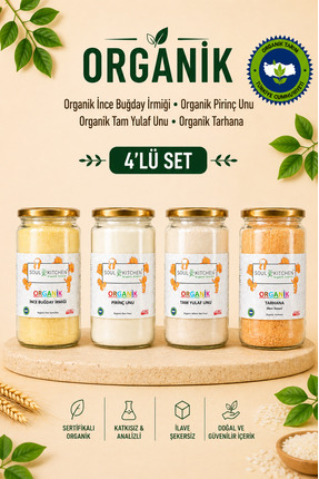 Soul Kitchen Organik Ürünler Organik Sertifikalı İnce İrmik Pirinç Unu Tarhan...