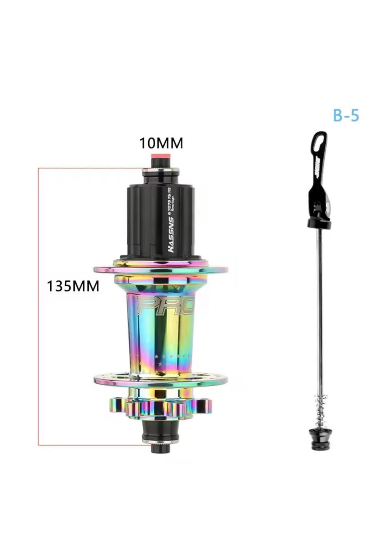 HASSN 'S PRO 7 32h Rainbow, Colorful Rear Wheel Hub