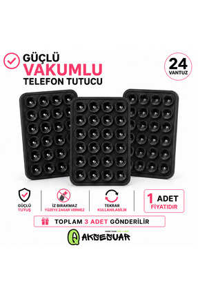 Q Aksesuar Silikon Vakumlu Telefon Tutucu, Cep Telefonu için Silikon Yapışkan...