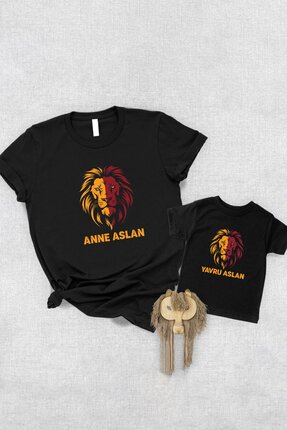 Tshirthane Leon Anne Yavru Aslan Anne Oğul Kız TEK ÜRÜN FİYATIDIR KOMBİN YAPM...