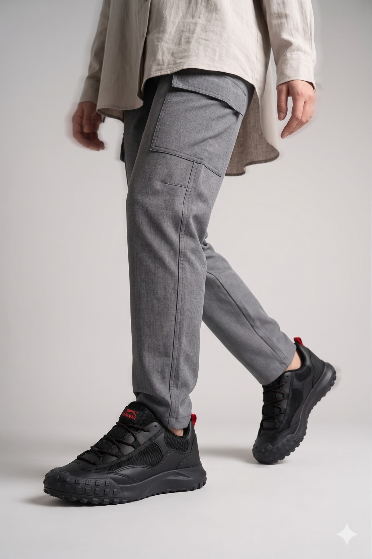 1_org_zoom کفش Slazenger کژوال اسپرت زنانه مشکی/قرمز در طبیعتگردی زنانه THERMO KTN اورجینال - تصویر 1