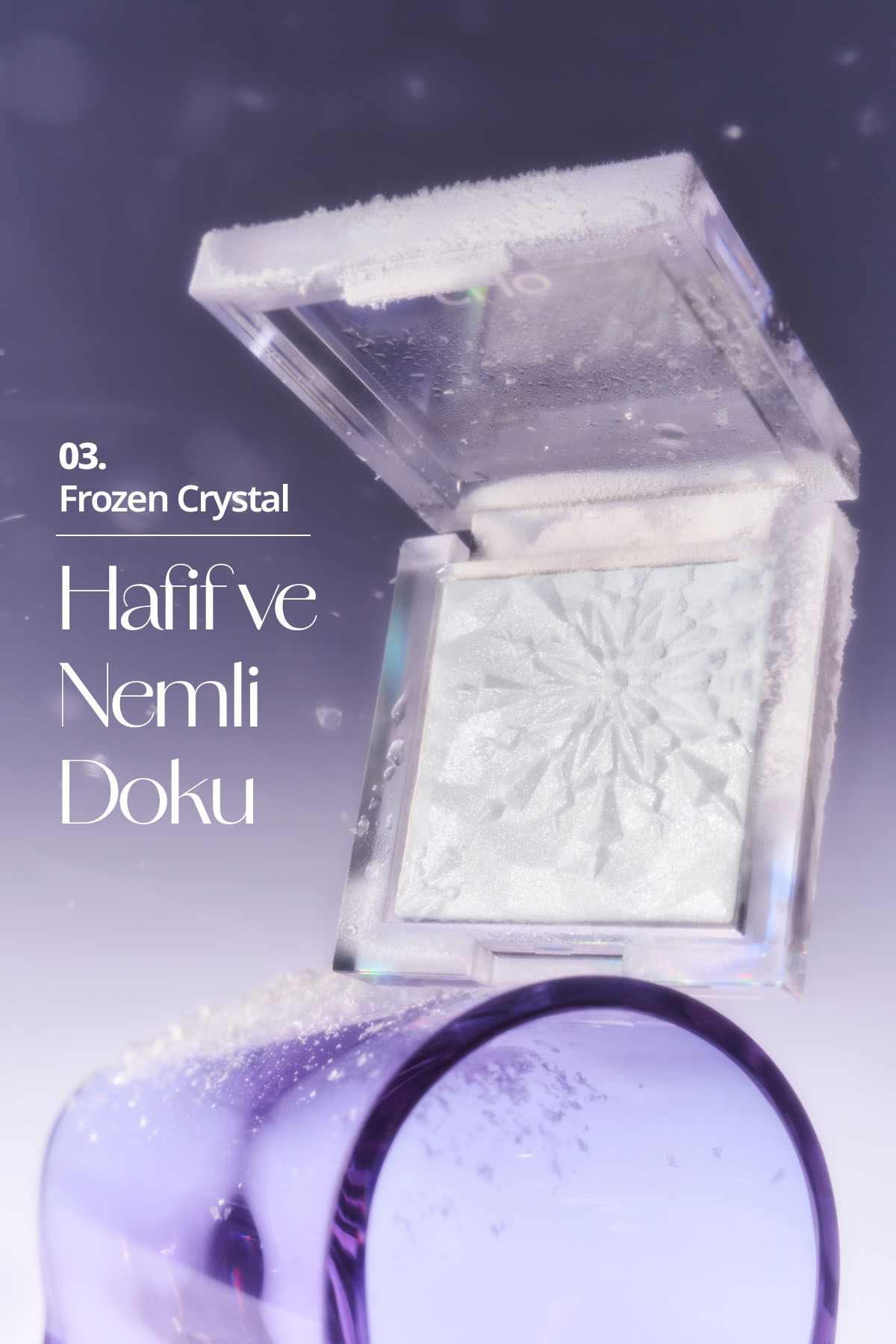 Mikro İnci Tanecikleriyle Yoğun Işıltı Sağlayan Highlighter Prism Highlighter 03 Frozen Crystal — آبی 111160 — تصویر 4 از 9